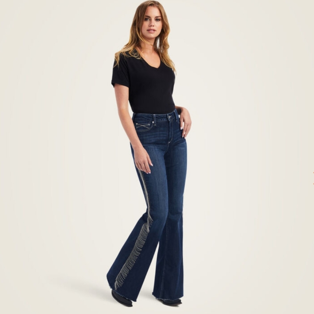 Ariat Jeans High Rise Fringe Flare